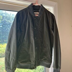 Taylor Stitch Dark Green Bomber Jacket